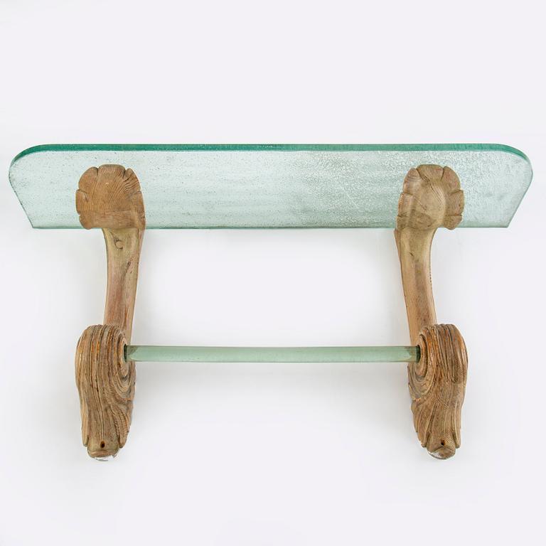 SPEGEL MED KONSOLBORD, Swedish Modern, 1940-tal.