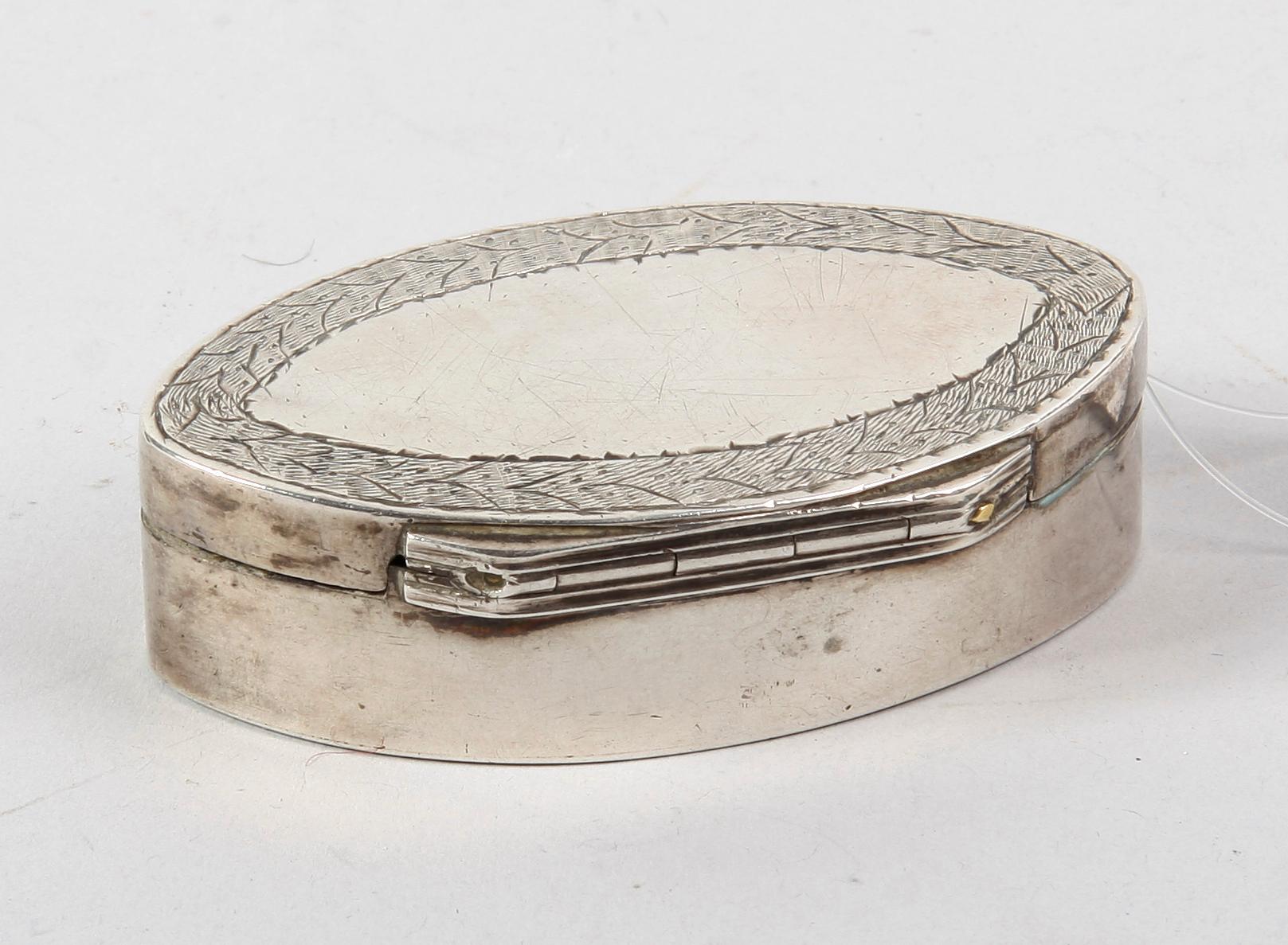 SILVERDOSA, silver, 1811, Johan Jacob Ulfsberg, 1793-1824, Nyköping.