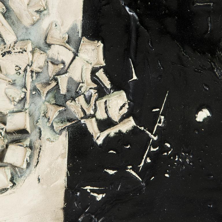 Karl Heinz Schultz-Köln, relief, stengods, signerad Schultz-Köln, numrerad 217/61.