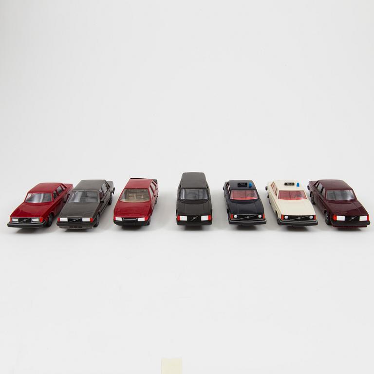 Seven plastic model cars by Ståhlberg Models, Finland, 1970/80s.