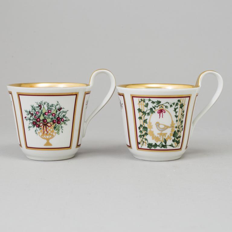 JETTE FRÖLICH, servisdelar, 12 st, porslin,  "Holiday Collection", Bing & Gröndahl, Danmark.