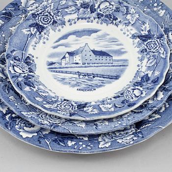 MATSERVIS, 57 delar, porslin, "Skåne", Rörstrand, 1900-tal.