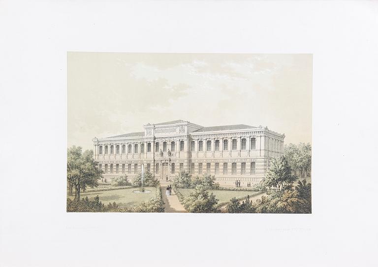 PARTI GRAFIK, ca 30 st, bla Mankell och Billmarck, 1800-tal.