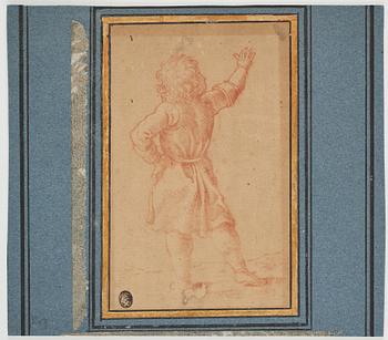 POMPEO GIROLAMO BATONI, hans krets. Osignerad. Tryck efter teckning, bildyta 17 x 10,5 cm.
