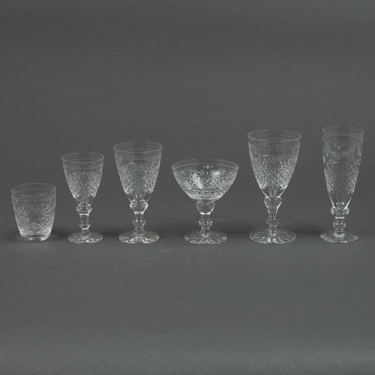 Fritz Kallenberg, glass service, 96 pieces, "Elvira Madigan", Kosta.
