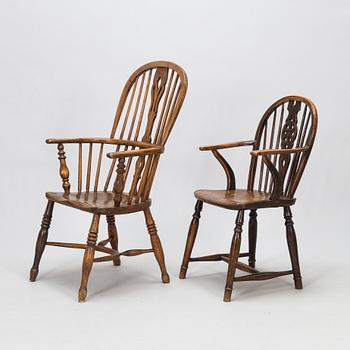 Four 'Windsor-chairs turn of 20th century.