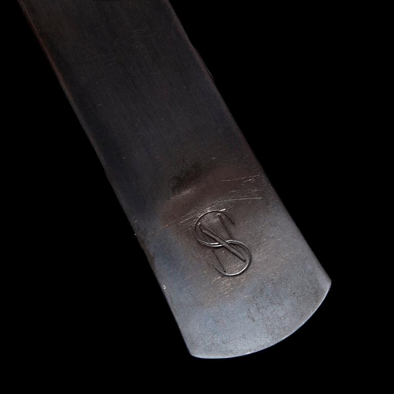 Silverbestick, 148 delar. Guldsmeds Aktiebolaget, Stockholm 1945. Modell Rosenholm.