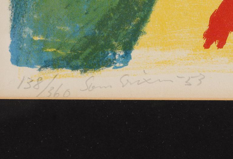 SVEN X:ET ERIXSON, färglitografi, signerad och daterad -53, numrerad 138/360.