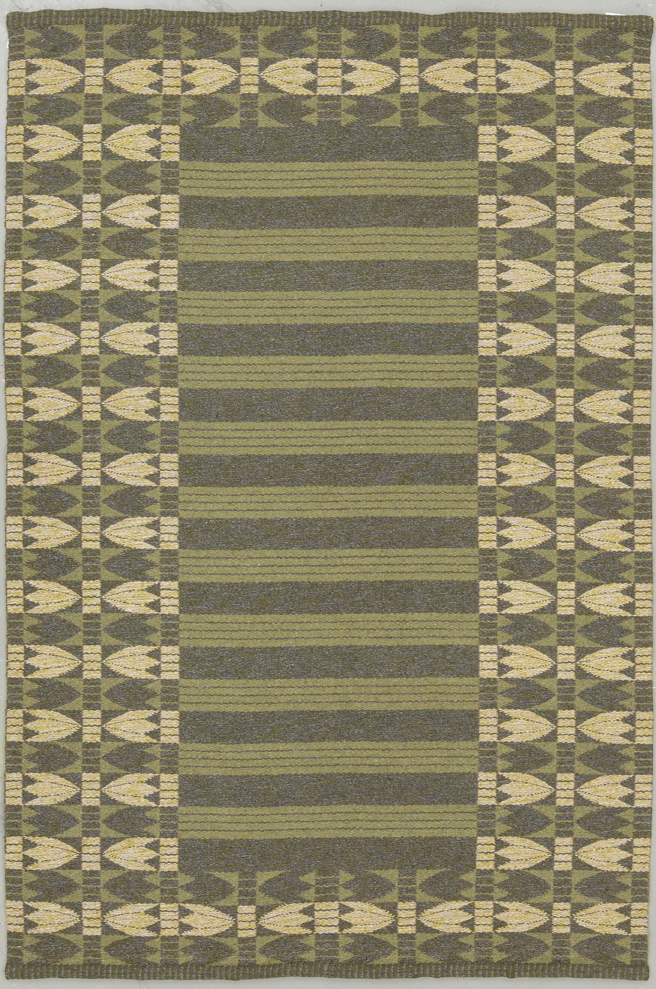 MATTA, maskinvävd dubbelsidig. 1950-60-tal. 204x134 cm.