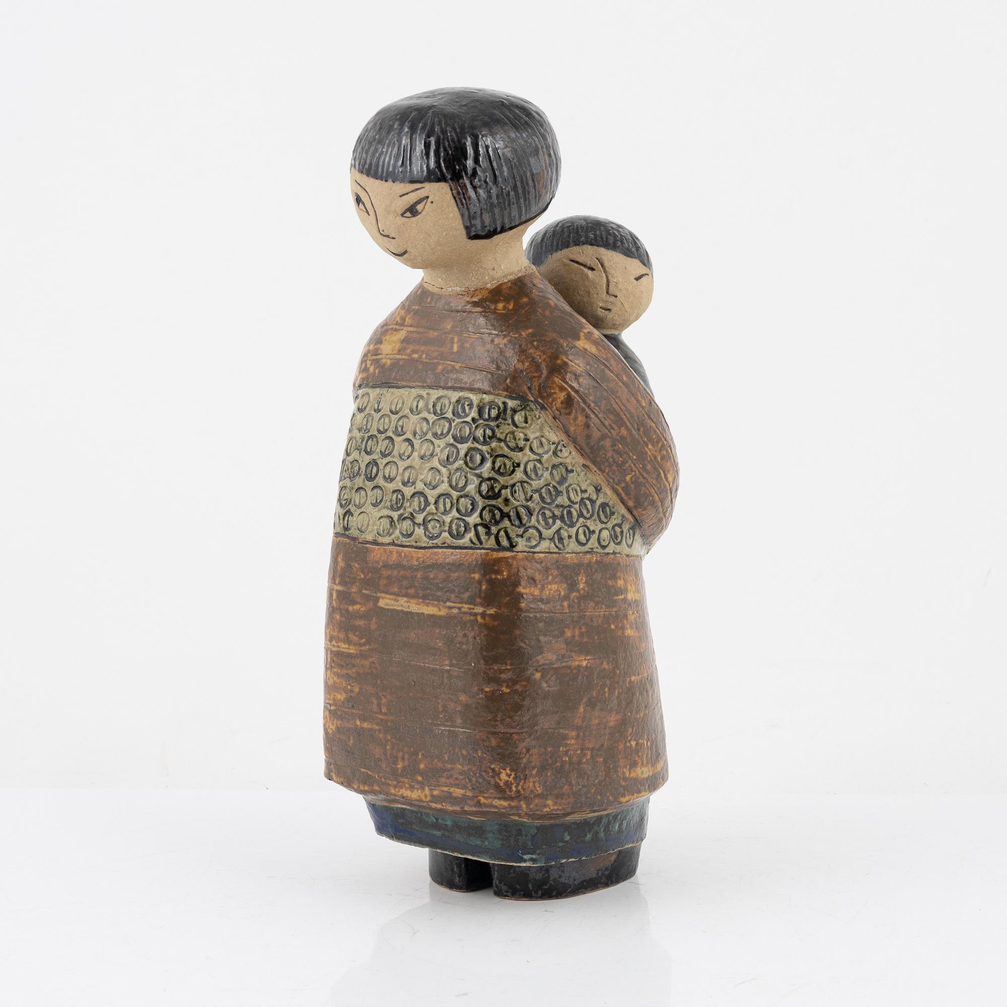 Lisa Larson, figurin, stengods, Japanska, Gustavsberg.