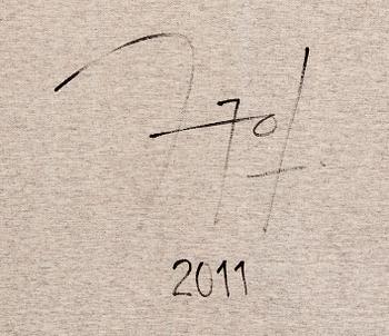 Carlos Puyol, a signed and dated acrylic on canvas.