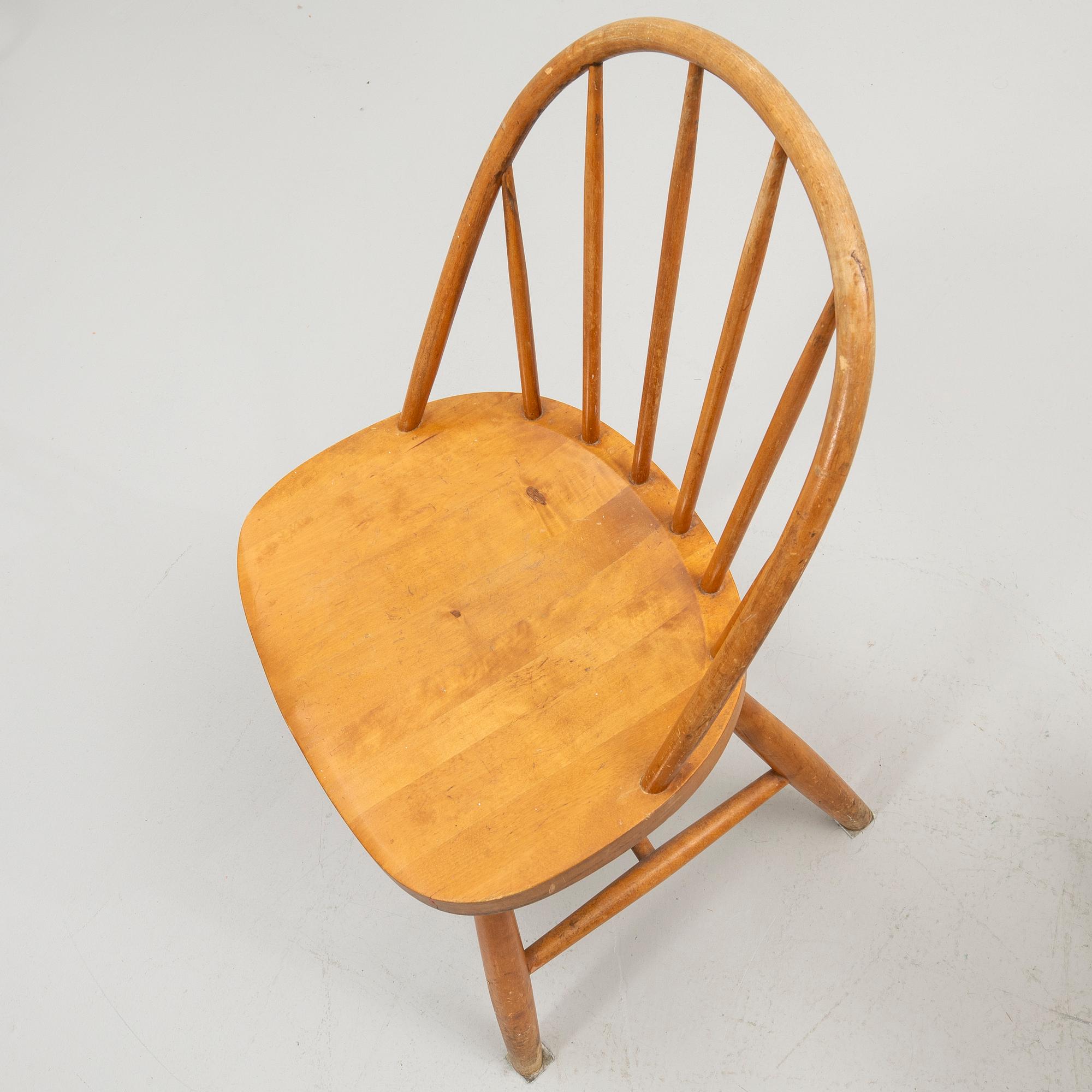 Stolar, 5 st, Svensk Möbelindusti, omkring 1900-talets mitt.