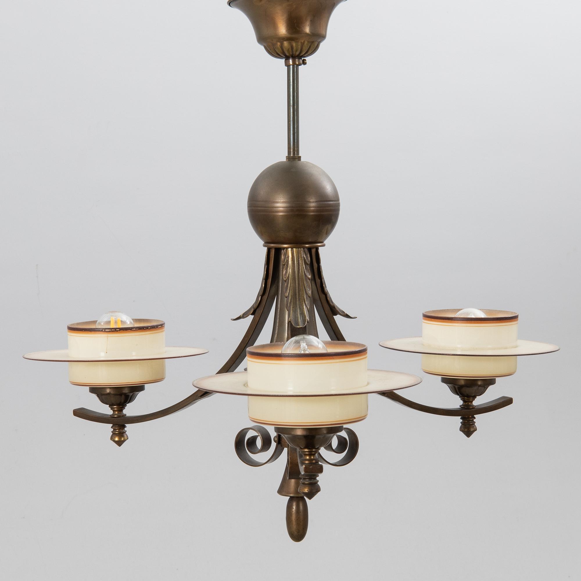 Ceiling lamp, Art Deco, first half of the 20th century.