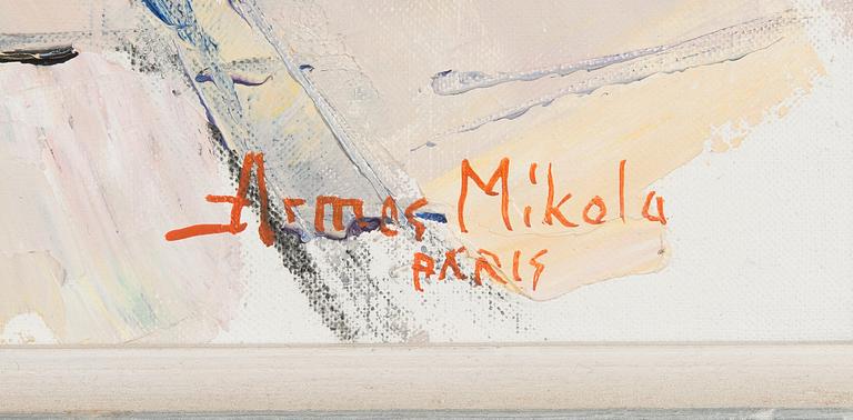 Armas Mikola, oil on canvas, signed.