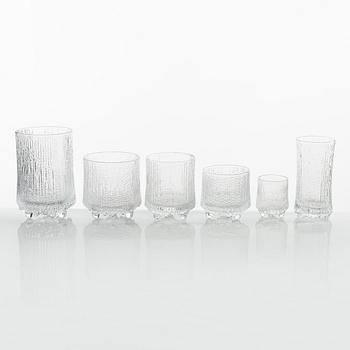 Tapio Wirkkala, glasservis, 50 delar, "Ultima Thule", Iittala, Finland.
