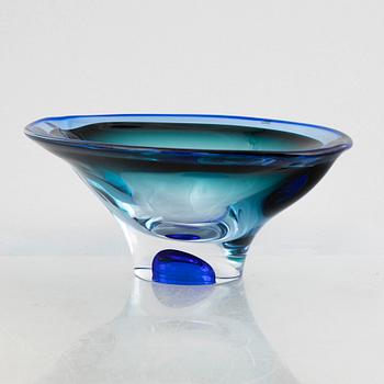 Göran Wärff, a glass vase and a bowl, 'Vision', Kosta Boda.