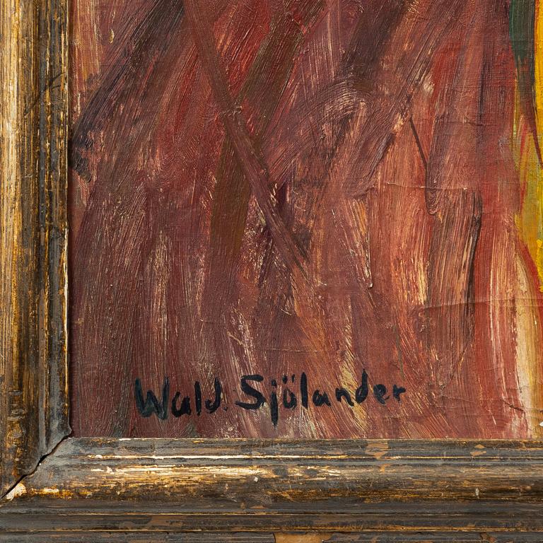 Waldemar Sjölander, Modell i korgstol.