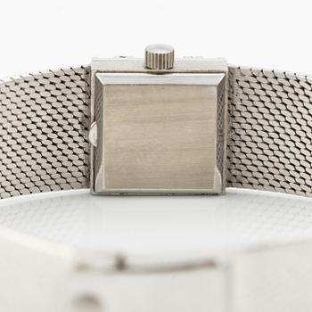 Patek Philippe, wristwatch, "Baguette Diamonds Bezel", 16 x 16 mm.