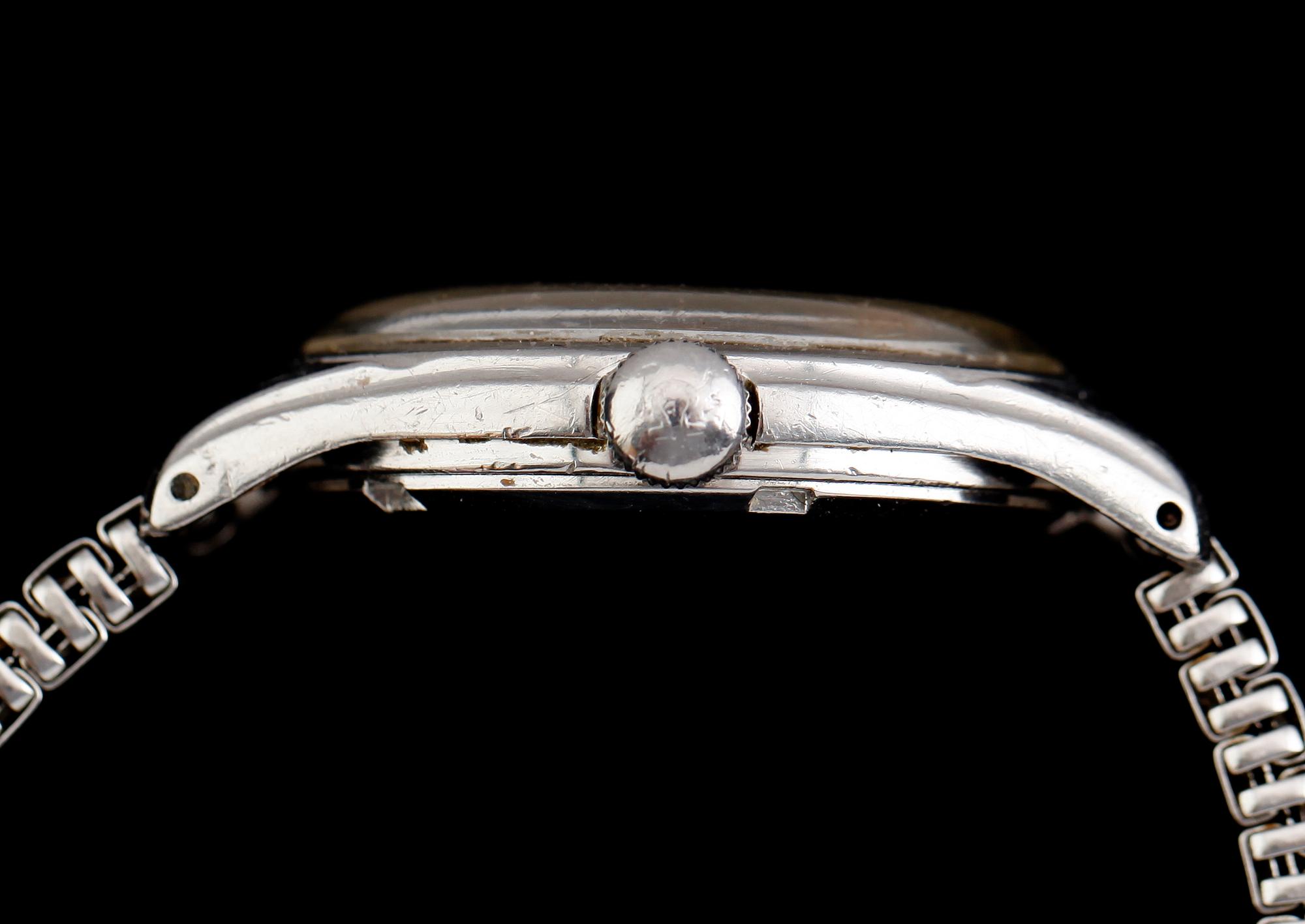 ARMBANDSUR, stål, Omega, manuell, 1900-talets mitt.