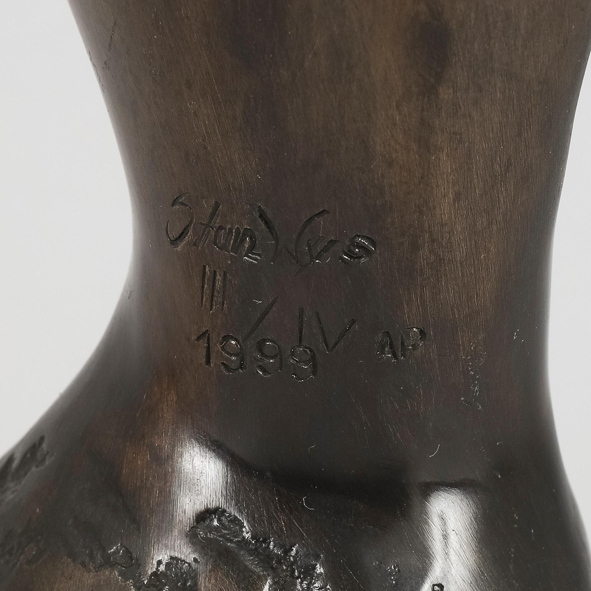 STAN WYS, bronze sculpture, dated 1999.