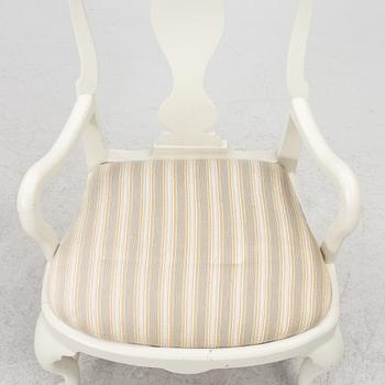 Armchairs, a pair, late Baroque, 18th century.