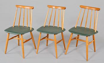 STOLAR, 3 st, "Fanett", Ilmari Tapiovaara, Edsbyverken, 1950/1960-tal.