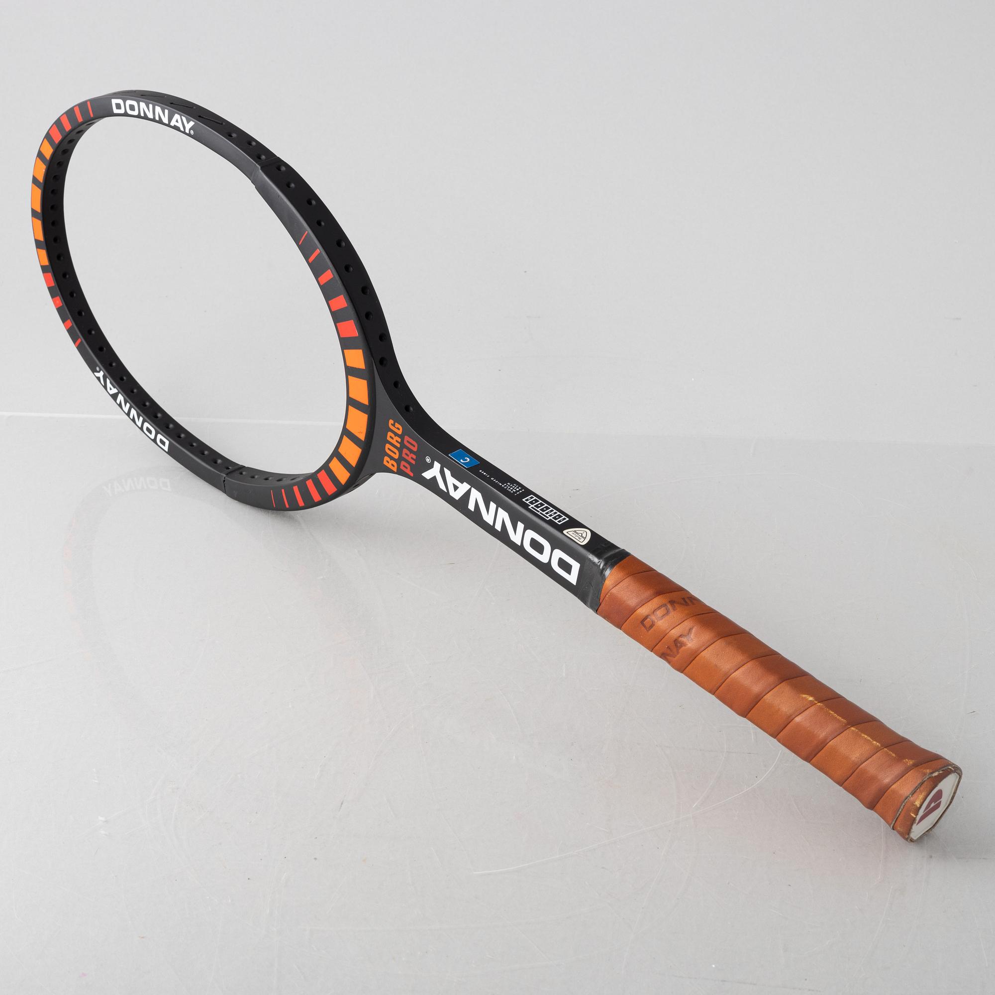 Tennisracket, Donnay. Signerad Björn Borg, speciellt framtaget Donnay Borg Pro, 395 g.