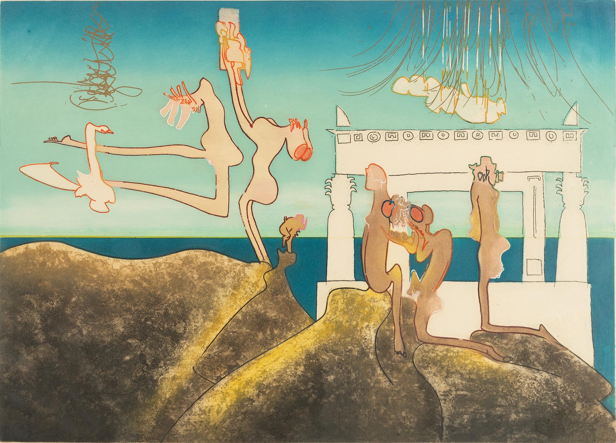 Roberto Matta, From: "L'arc, obscure des heures",