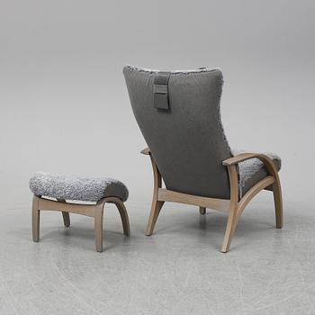 A 'Delta Adventure' easy chair with foot rest, Brunstad, Norge.