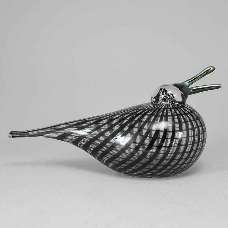 OIVA TOIKKA, glasfågel, Fiskariina, signerad O. Toikka Nuutajärvi.