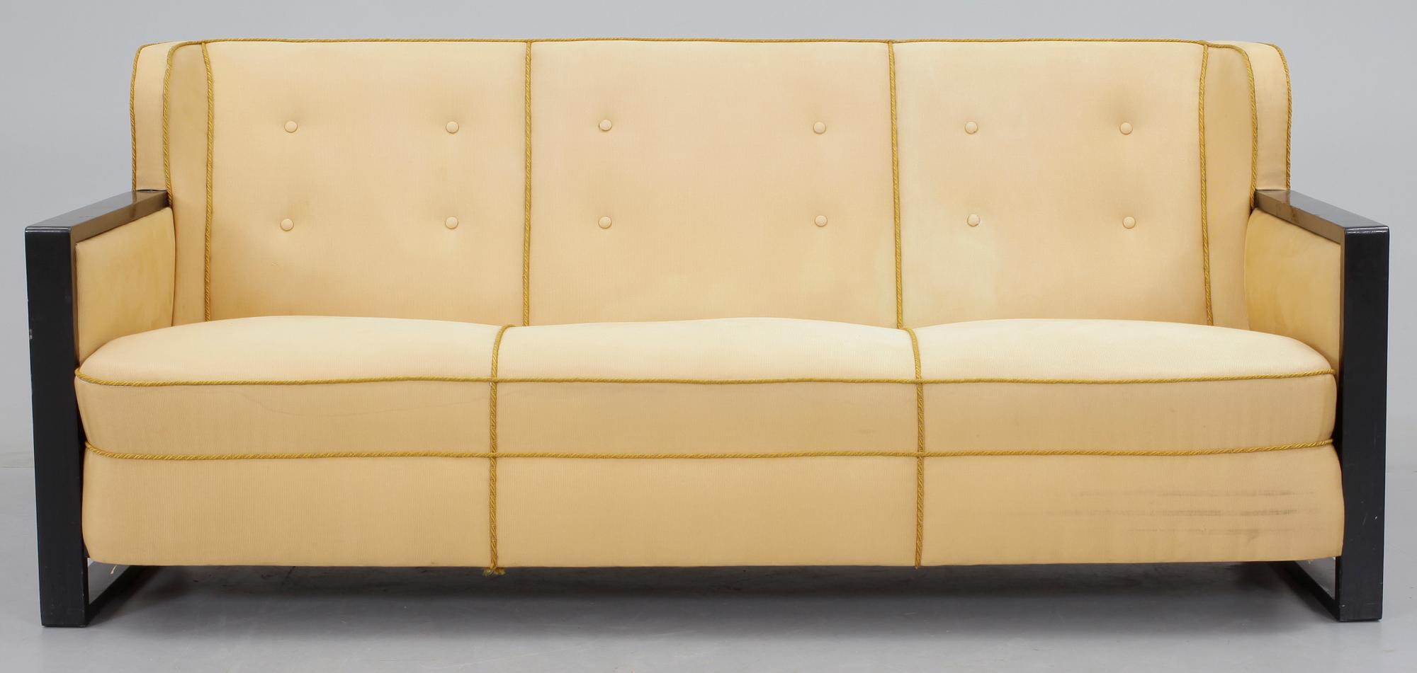 SOFFGRUPP, 3 delar, art deco, Sverige, 1920/30-tal.
