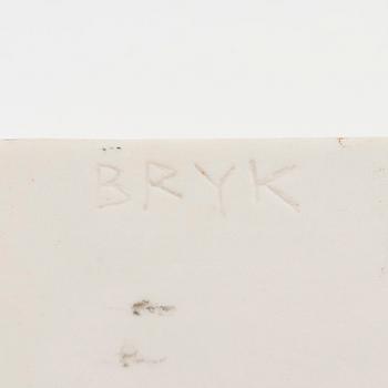 Rut Bryk, seinäreliefi, kivitavaraa, signeerattu BRYK.