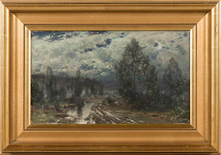 Hjalmar Munsterhjelm, oil on canvas, signed.