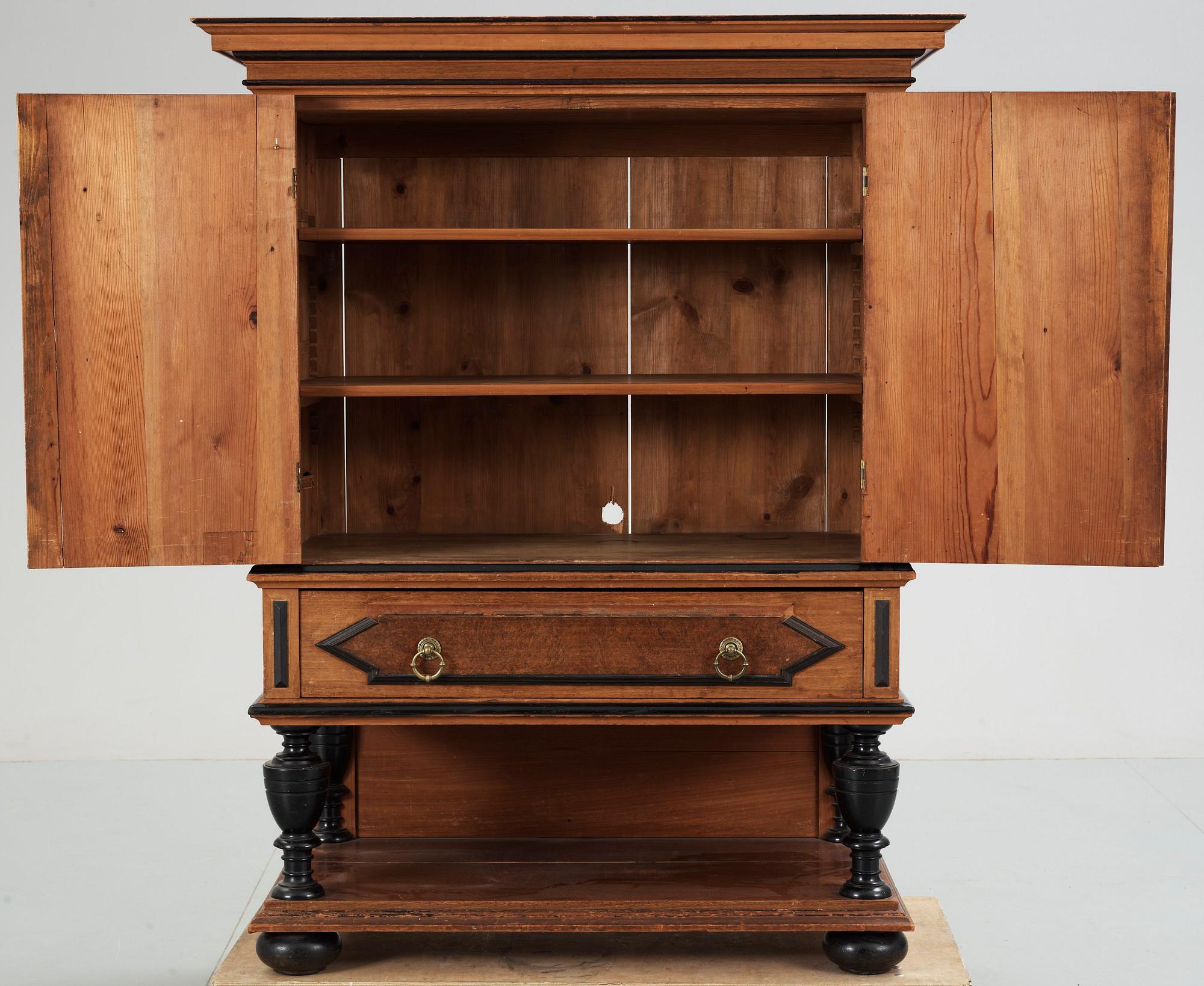 SKÅP, barockstil, 1800-tal.