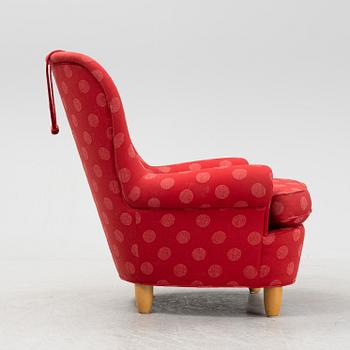 Carl Malmsten, fåtölj, "Jättepaddan", O.H. Sjögren, Tranås.