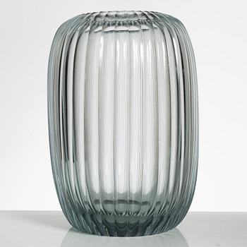 Wilhelm Wagenfeld, a cut glass vase, Vereinigte Lausitzer Glaswerke, Weißwasser, circa 1937.