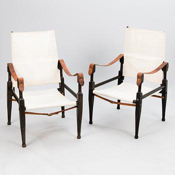 A pair of 1930s open armchairs, design Wilhelm Kienzle.