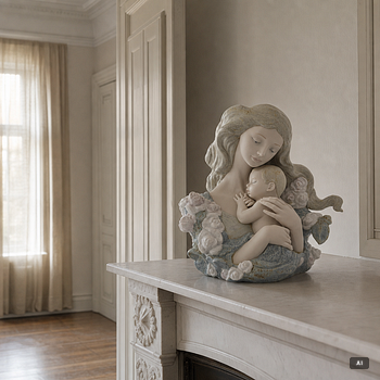 Lladró, figurine, "Contentment", Spain.