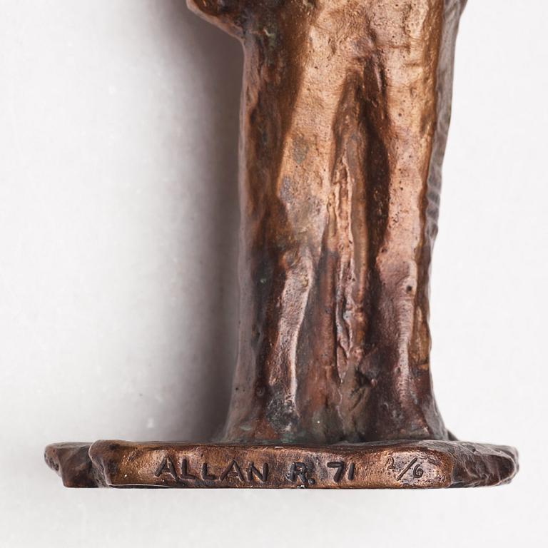 ALLAN RUNEFELT, bronsskulptur, signerad Allan R. och daterad -71, numrerad 2/6.