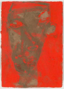JAMES BROWN, mixed media on paper, signed James Brown and dated 1986.