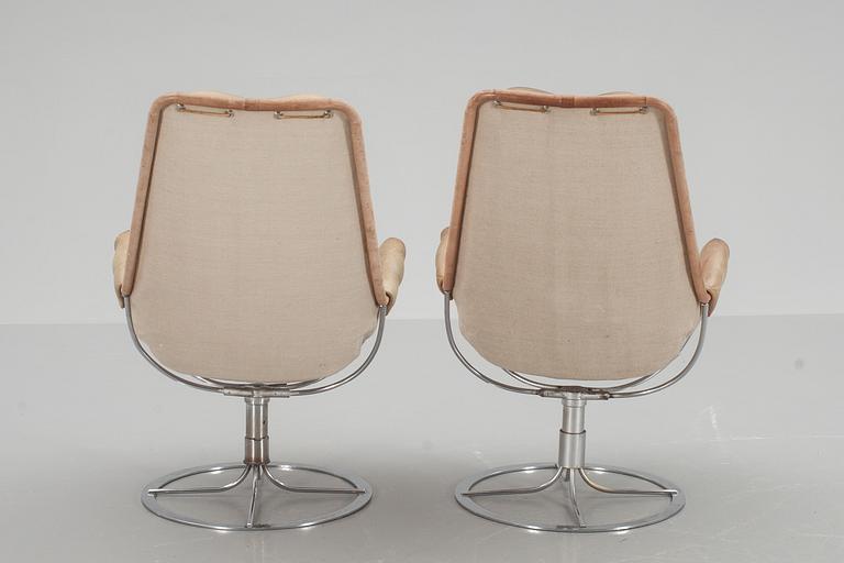 FÅTÖLJER, ett par, "Jetson", Bruno Mathsson, Dux.