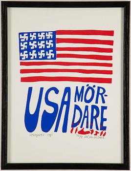 CARL JOHAN DE GEER, a colour lithopraph, signed and numbered 74/90.