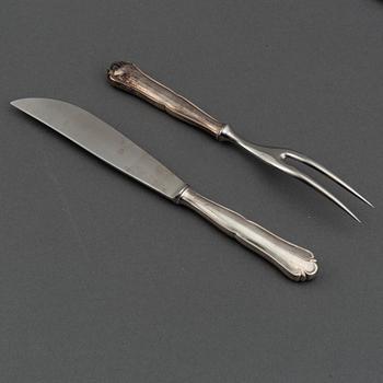 A german silver cutlery service, silver 800, including Bruckmann (68+ 24 pieces).