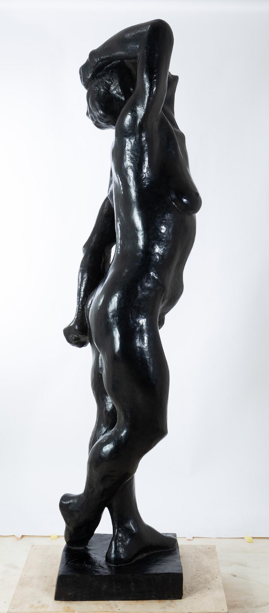 Gudmar Olovson, Statue. Signed. Numbered. Foundry mark. Bronze, height 210 cm, length 56 cm.
