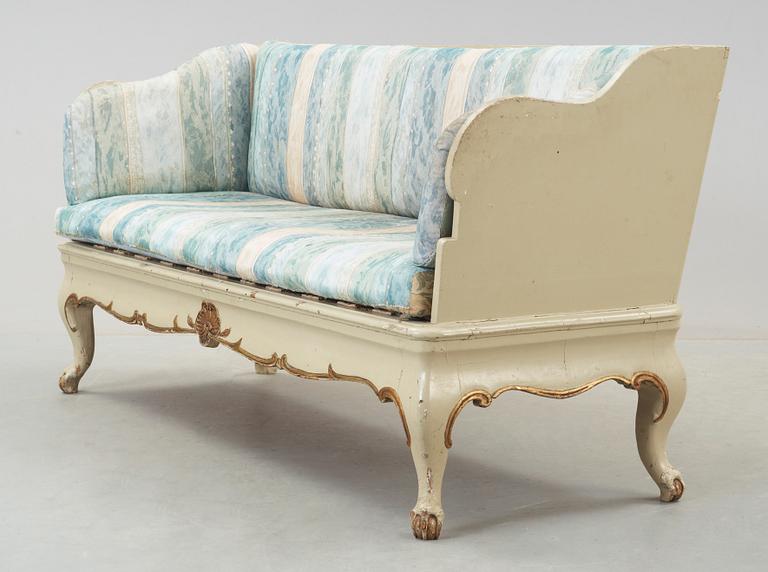TRÅGSOFFA, rokoko, 1700-tal.