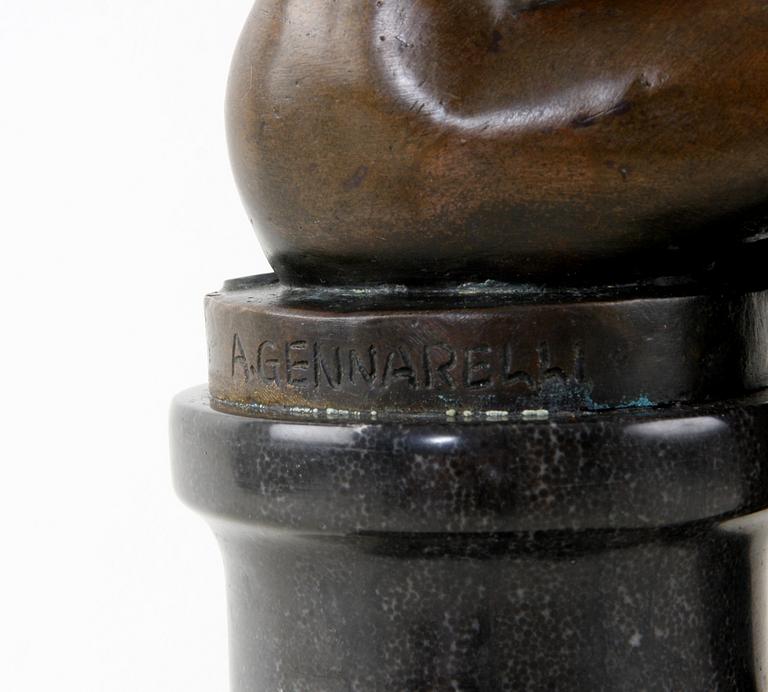 AMEDEO GENNARELLI, efter, skulptur, patinerad brons.