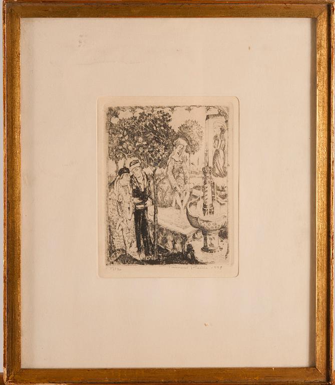 TUULIKKI PIETILÄ, etsning,  numrerad 15/20, signerad och daterad 1948.