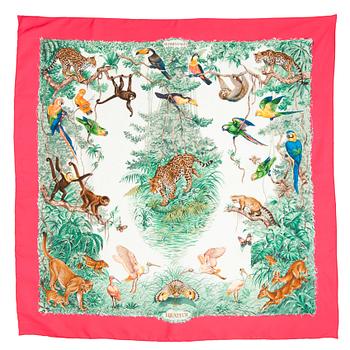 HERMÈS, a silk scarf, "Equateur".