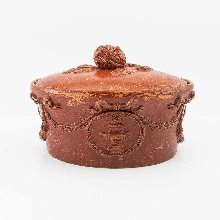 Erik Adolf Fahlström Pâté Terrine Gustavian, second half of the 18th century, signed.