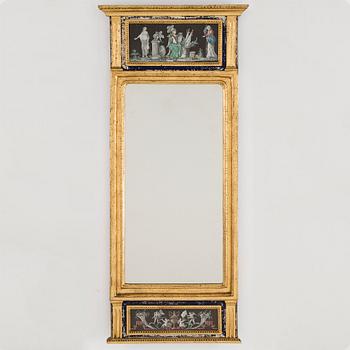 A wall mirror by Nils Sundström, dated 177(?).